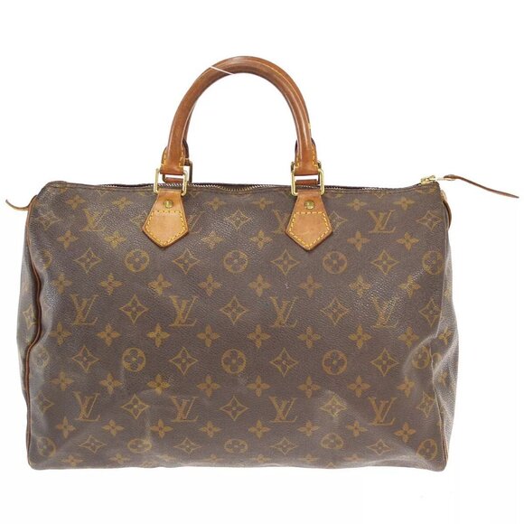 Louis Vuitton Speedy Duffle 35 Brown Canvas Monogram - Picture 2 of 10
